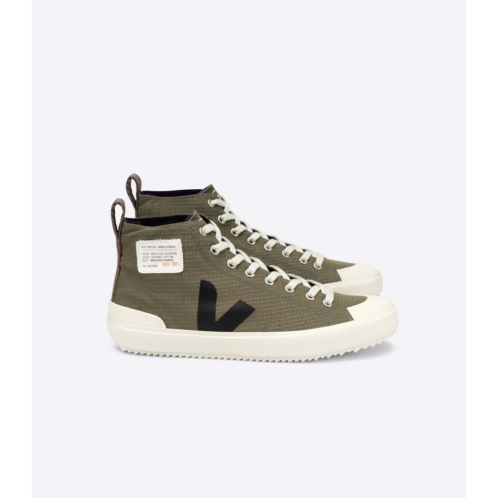 Veja NOVA HL RIPSTOP Women\'s High Tops Olive | CA 346TCE